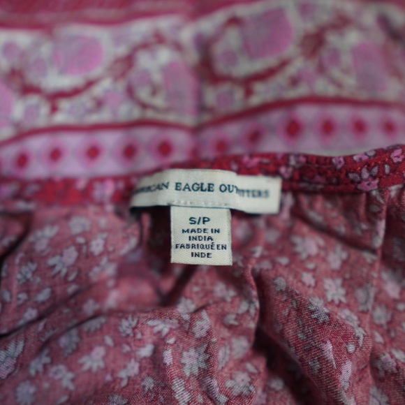 American Eagle Red Patterned Dress - Picture 3 of 3